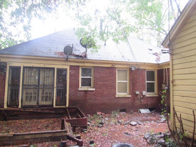 View of rear view of property
