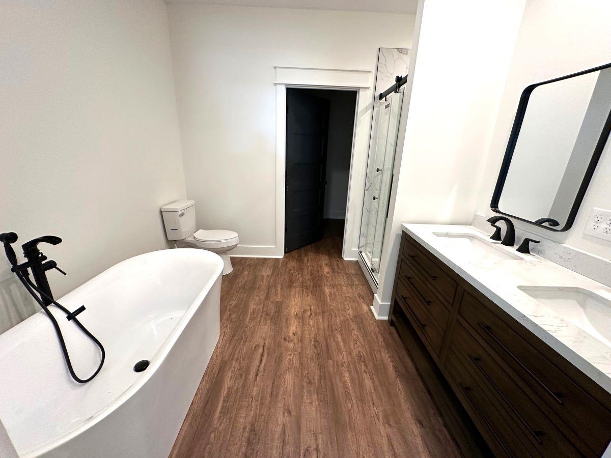 Soaking Tub and Tile Shower...