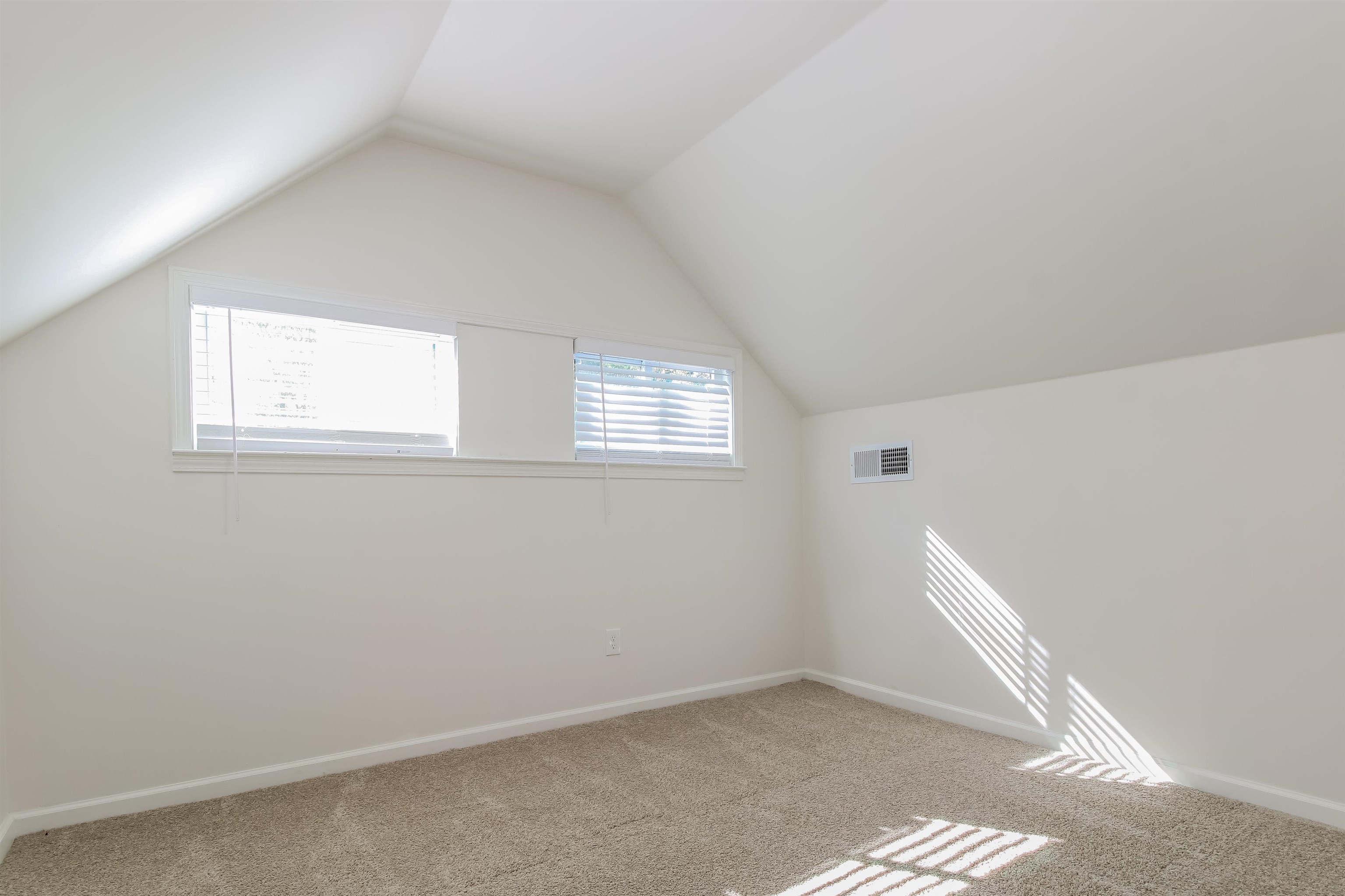 Bonus room with carpet and vaulted ceiling