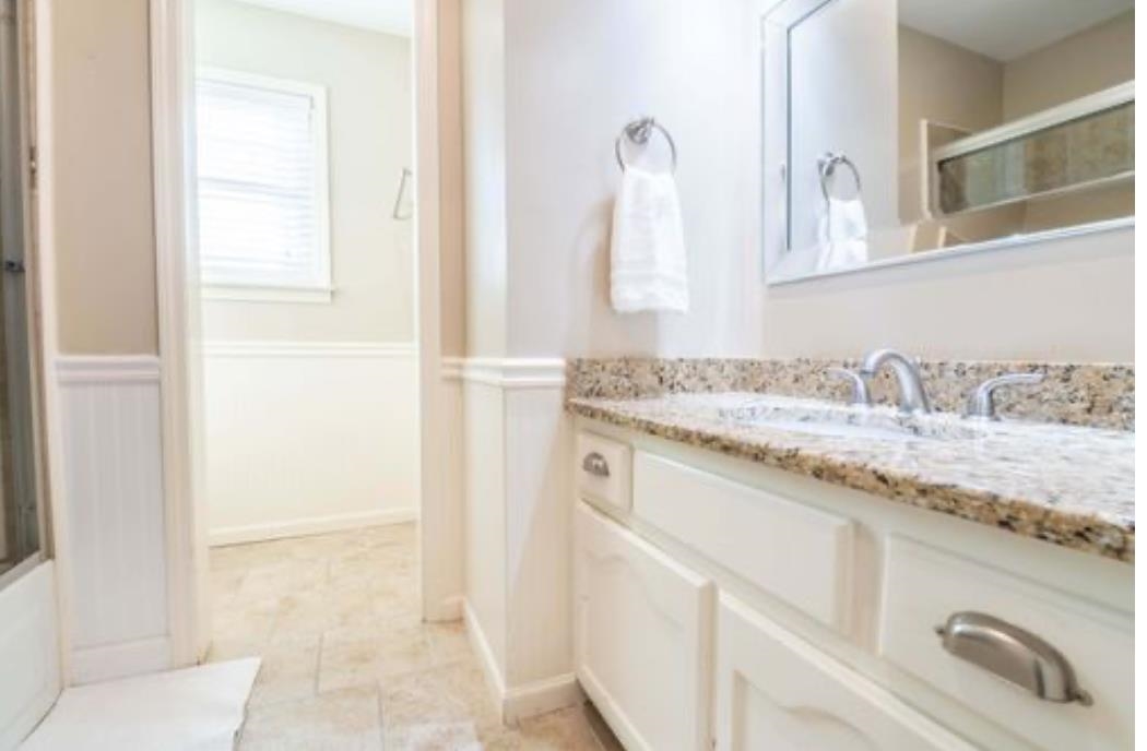 Bathroom featuring vanity