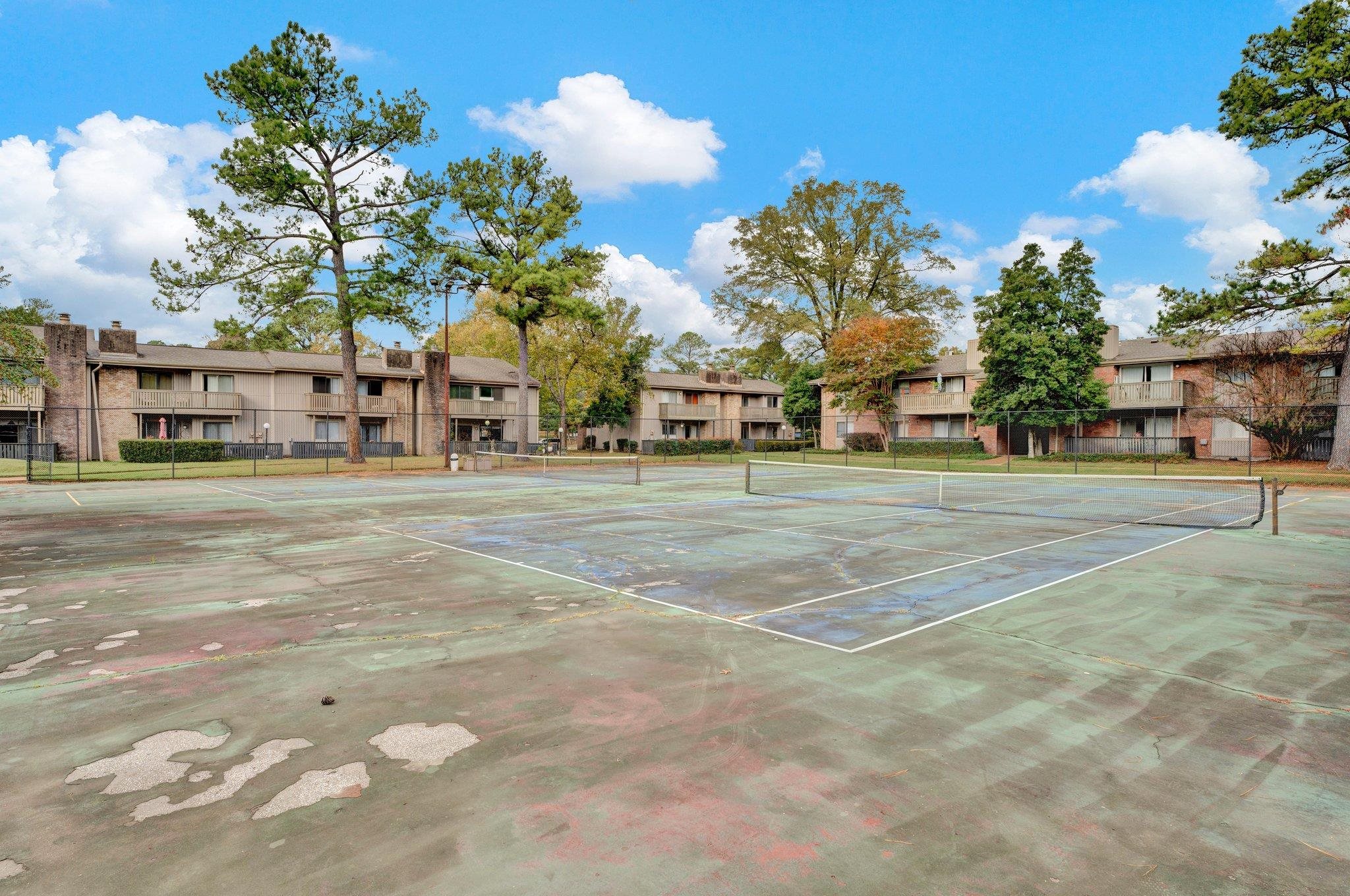 View of tennis court