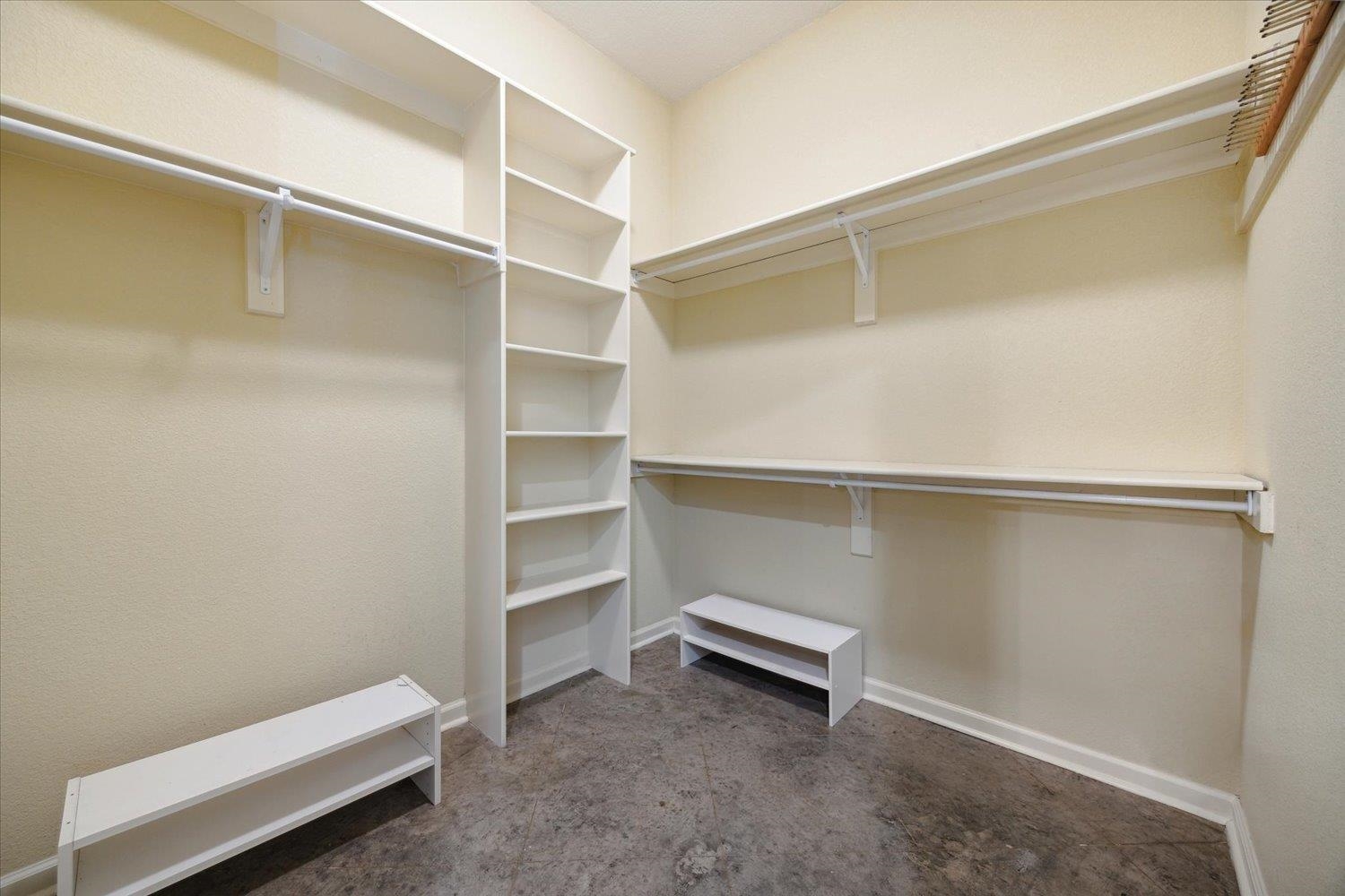 View of spacious closet