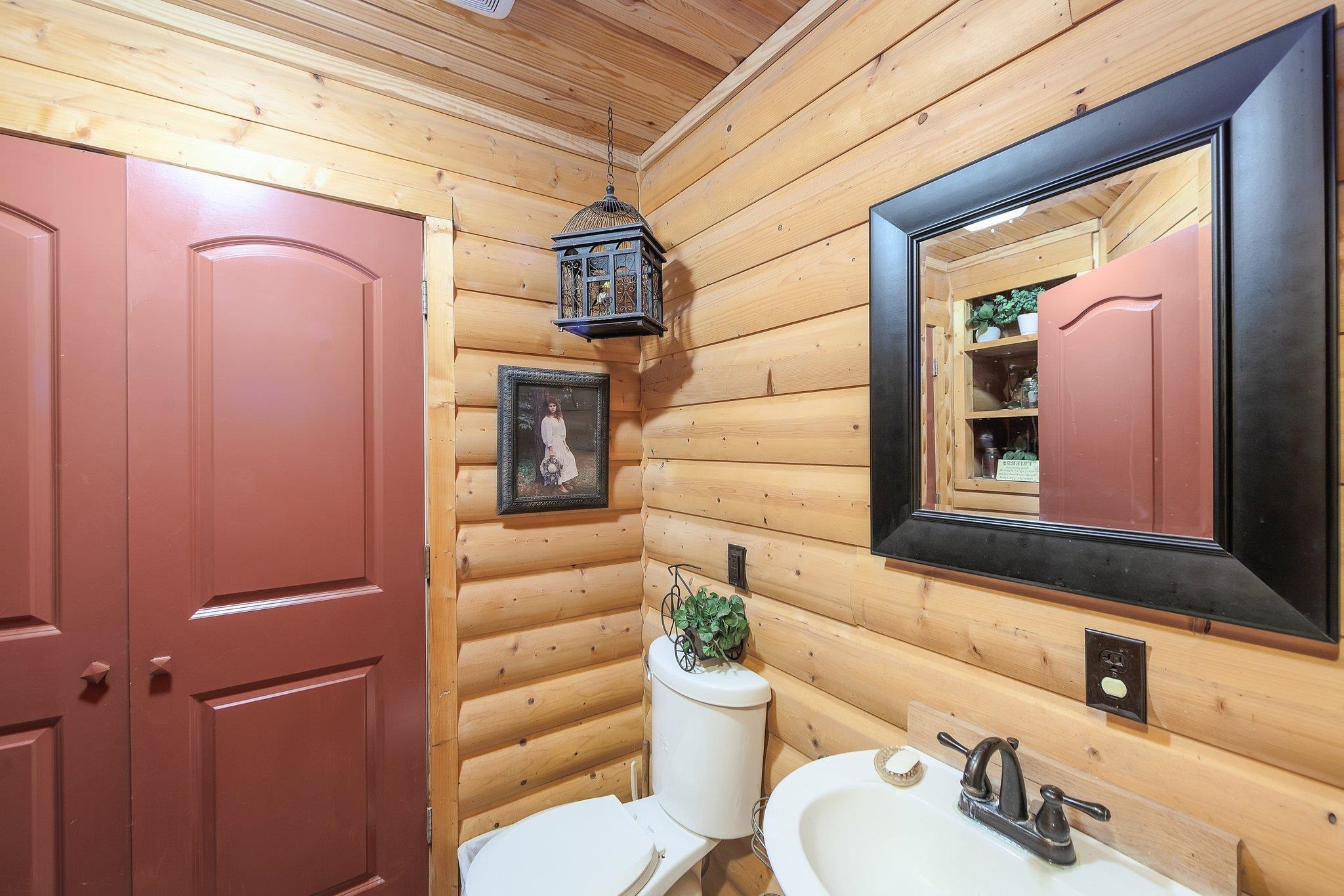 Bathroom with toilet and sink