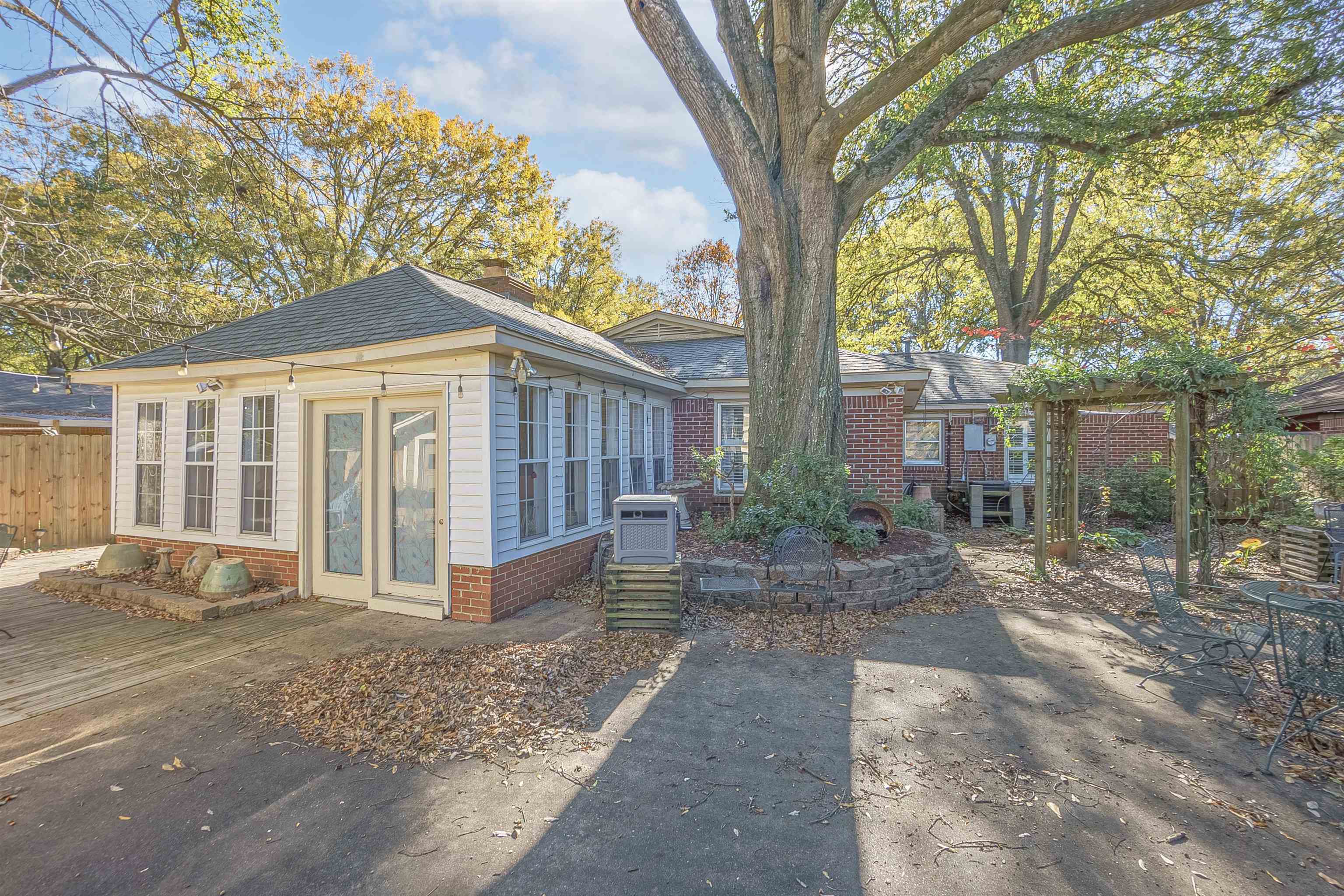 View of rear view of property