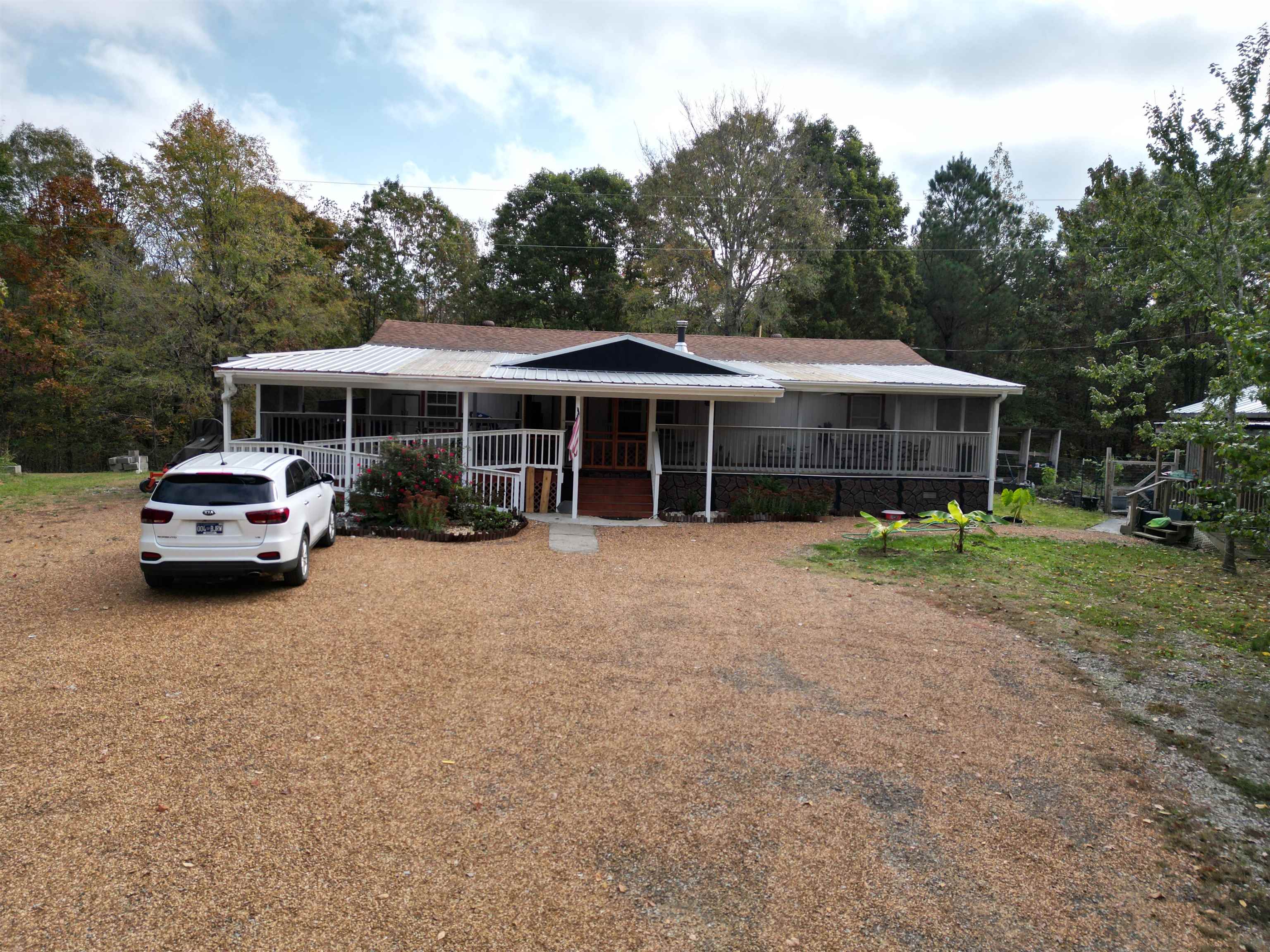 View of front facade featuring a porch