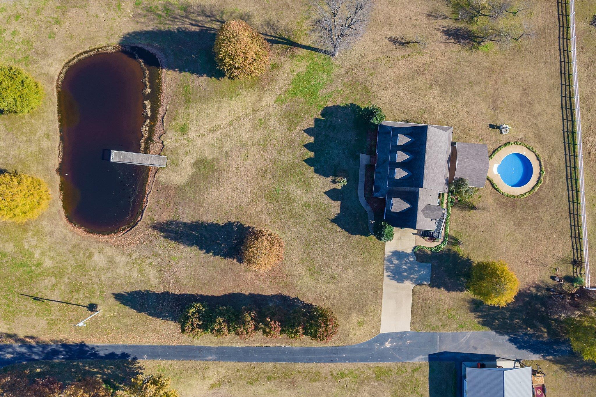 Birds eye view of property