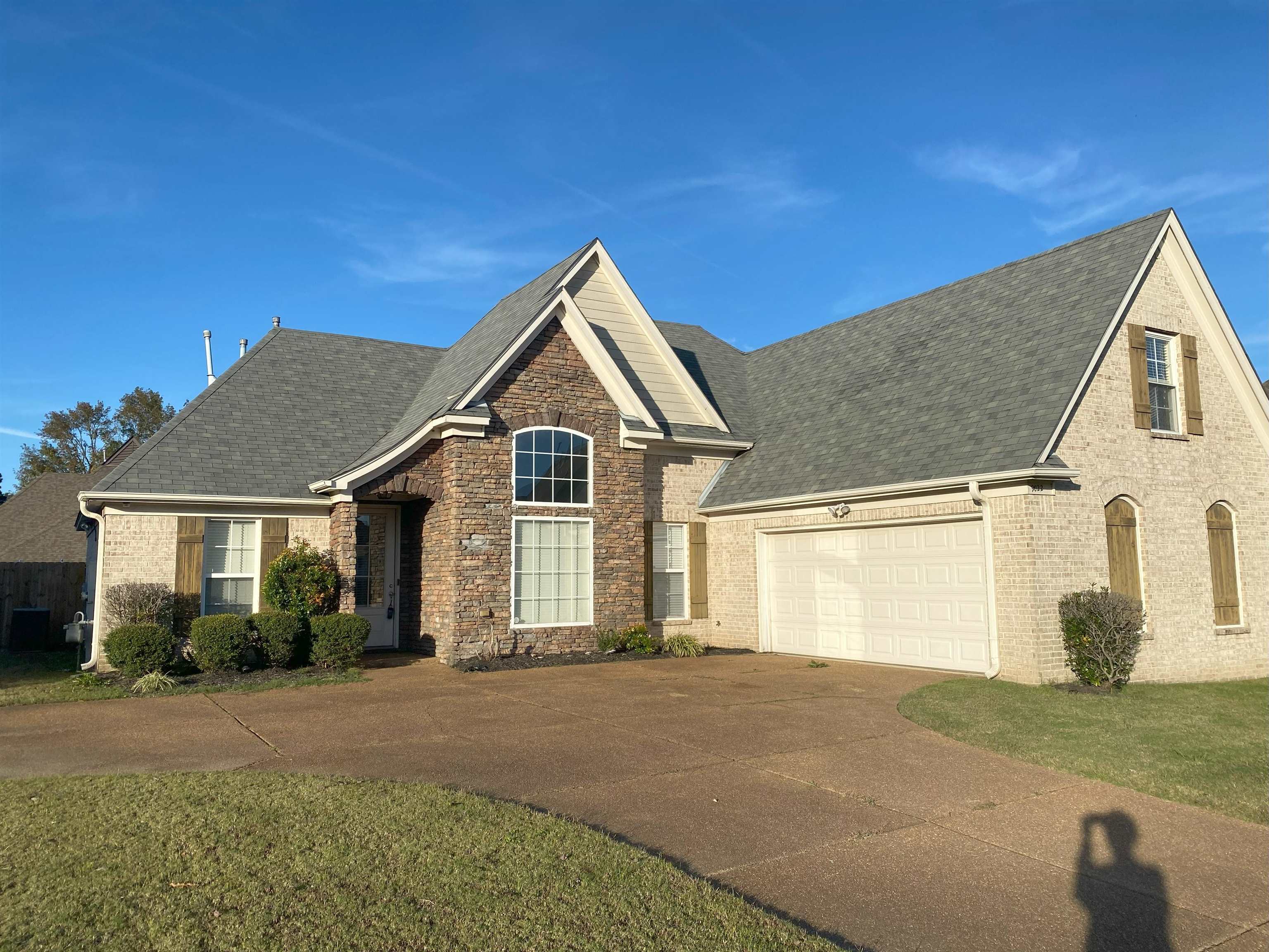 Front facade featuring a garage