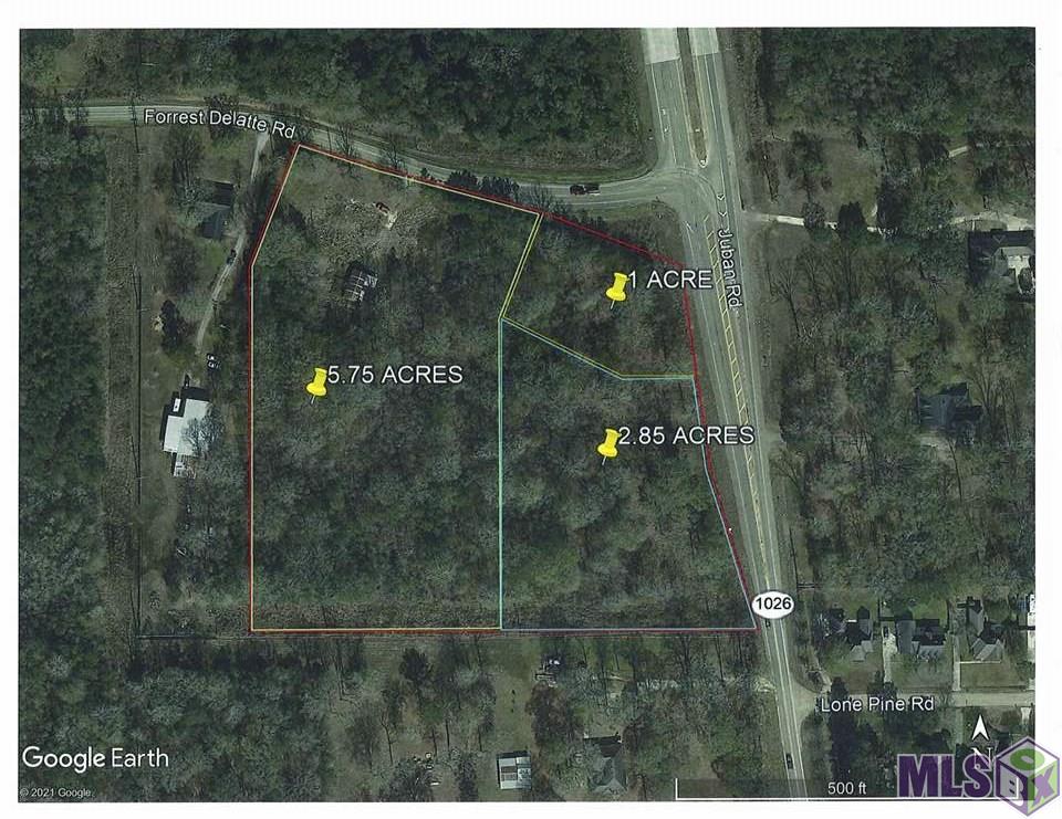 Great location just South of I-12, corner parcel with dual frontage on Juban Rd. & Forrest Delatte Rd. Tremendous opportunity for commercial development. Property is 100% flood zone X, and has a previous wetland JD indicating that the land is free and clear of wetlands. Subdivision into smaller parcel(s) possible.