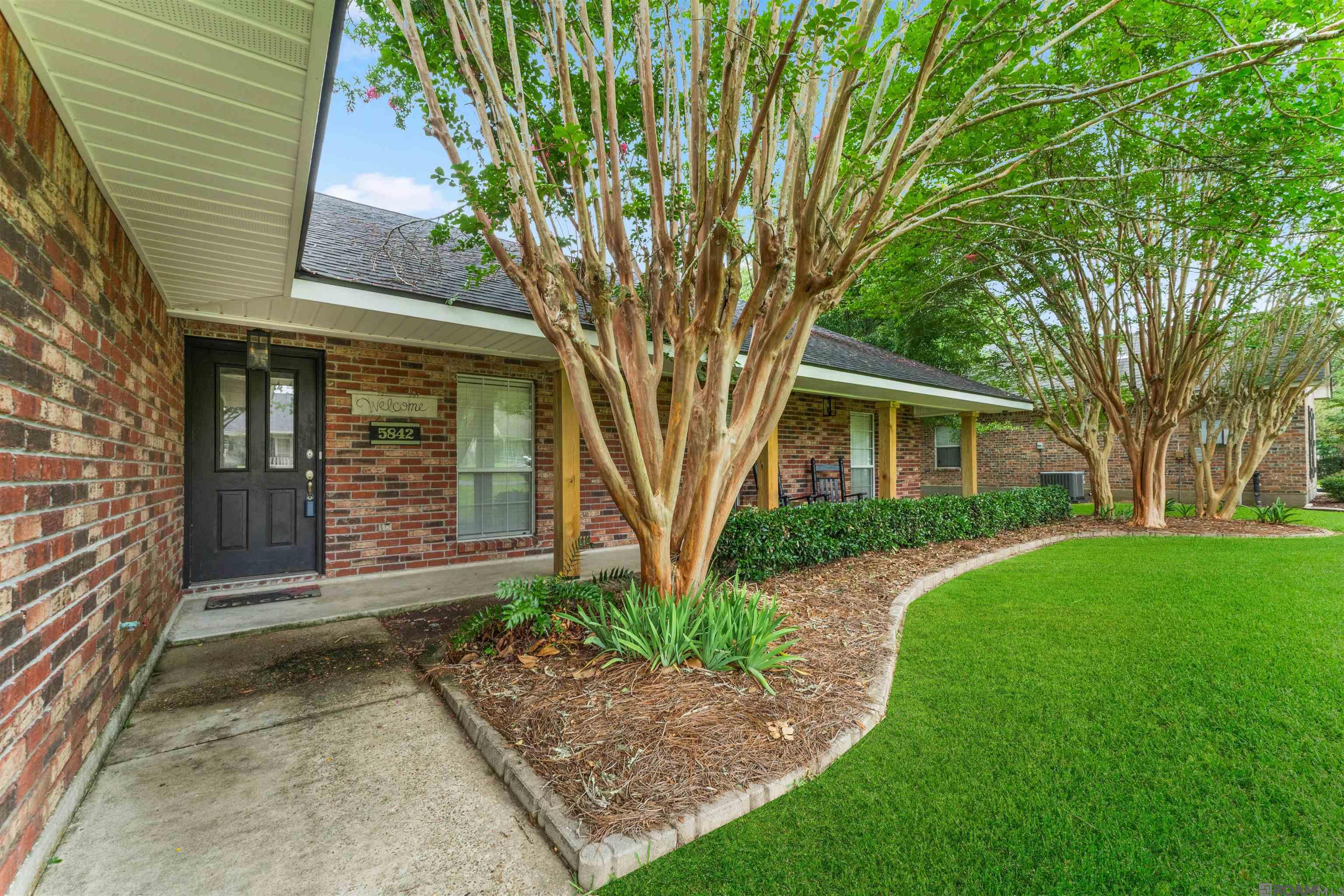 OPEN HOUSE SUNDAY 8/3/2025 FROM 2PM TIL 4PM............Outstanding custom-built home on a spacious 0.45-acre corner lot, offering the perfect blend of luxury, comfort, and functionality. This 3-bedroom, 2-bathroom residence features a thoughtfully designed open-concept layout with 10-foot ceilings, elegant crown molding, and ceramic tile flooring in select areas—enhancing the home's sophisticated appeal. The designer kitchen is a true centerpiece, showcasing an abundance of custom-built cabinets, drawers, and expansive counter space, ideal for both daily living and entertaining. This home has no carpet throughout.  A dedicated home office provides a quiet and productive workspace, while the covered garage adds convenience and storage. Step outside to your own private oasis featuring an in-ground chlorinated liner pool with cover (installed in 2010) with a concrete surround, a brick paver back patio, and a spacious two-tier wooden deck measuring approximately 60' x 16' off the rear of the home. The oversized patio and covered area are perfectly suited for an outdoor kitchen. Additional outdoor amenities include a campfire area with fire pit and benches, privacy wood fencing enclosing the backyard, and a separate storage shed for added utility.  Recent updates include a new architectural shingle roof, a dishwasher installed in 2021, HVAC replaced in 2018, 50-gallon gas water heater replaced in 2023, wooden shed 2020, all 4 front porch post replaced in last 5 months.  Crafted with exceptional attention to detail and quality, this home has never flooded and is not located in a flood zone. The corner lot offers added privacy, with a side road that dead-ends—providing a quiet and low-traffic setting. A rare opportunity for buyers seeking superior construction, thoughtful design, and a peaceful lifestyle. Qualifies for Rural Development Loan and a possible grant.