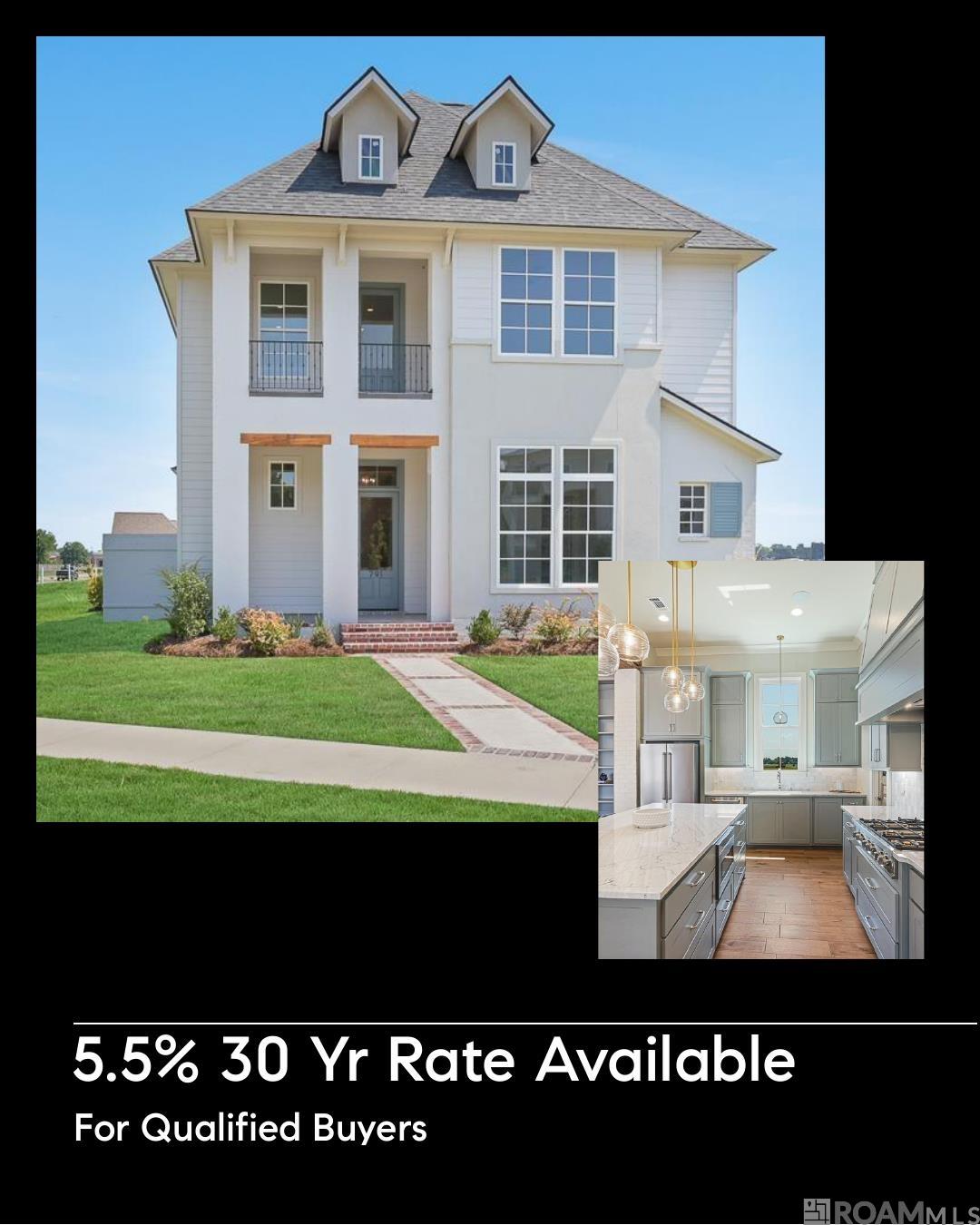 Ask about our offer of 5.5% 30 year fixed rate for qualified buyers. Custom built by Bond Construction and move in ready. At entry, first notice the striking 12 ft ceilings creating a grand entrance along with a bank of windows overlooking the private courtyard. The kitchen is designed with entertaining in mind and includes an island accommodating four barstools, quartzite countertops, Bertazzoni Italian engineered appliances, along with a bar with built-in wine cooler and custom cabinets. Toward the back of the home, you'll walk through grand 8 foot doors to find an owner’s suite opening to a luxurious bathroom designed for ultimate relaxation. Here you'll appreciate a freestanding bathtub, 4x4.5 ft glass-enclosed shower with accent tile extending to the ceiling, and extensive vanity and cabinet space for all your storage needs. The spacious closet includes a built-in double dresser, making dressing for the day or evening a breeze. Another bedroom with en suite bath is located downstairs away from the owner's suite, offering maximum privacy for guests. An office and powder room are also downstairs just down the hall. Indoor and outdoor living seamlessly blend as you enter the courtyard through french glass doors and find tile under foot, a full outdoor kitchen, under a cathedral ceiling surrounded by a brick privacy wall, creating a space ideal for creating memories with friends and family. A small green space for furbabies or a herb garden is accessible inside this courtyard. Laundry room finished with cabinetry, quartz counter, and sink along with a drop zone at the garage entry make everyday living easy. Two sizable secondary bedrooms with a shared bath and versatile loft/flex space opening to a functioning balcony space are located upstairs. Planned community pool and pavilion coming soon. Residents can enjoy a culinary experience at Alexander's Grocery, arts and entertainment at the PACE Center, spa conveniences at Bronier and fitness classes at HotWorx.