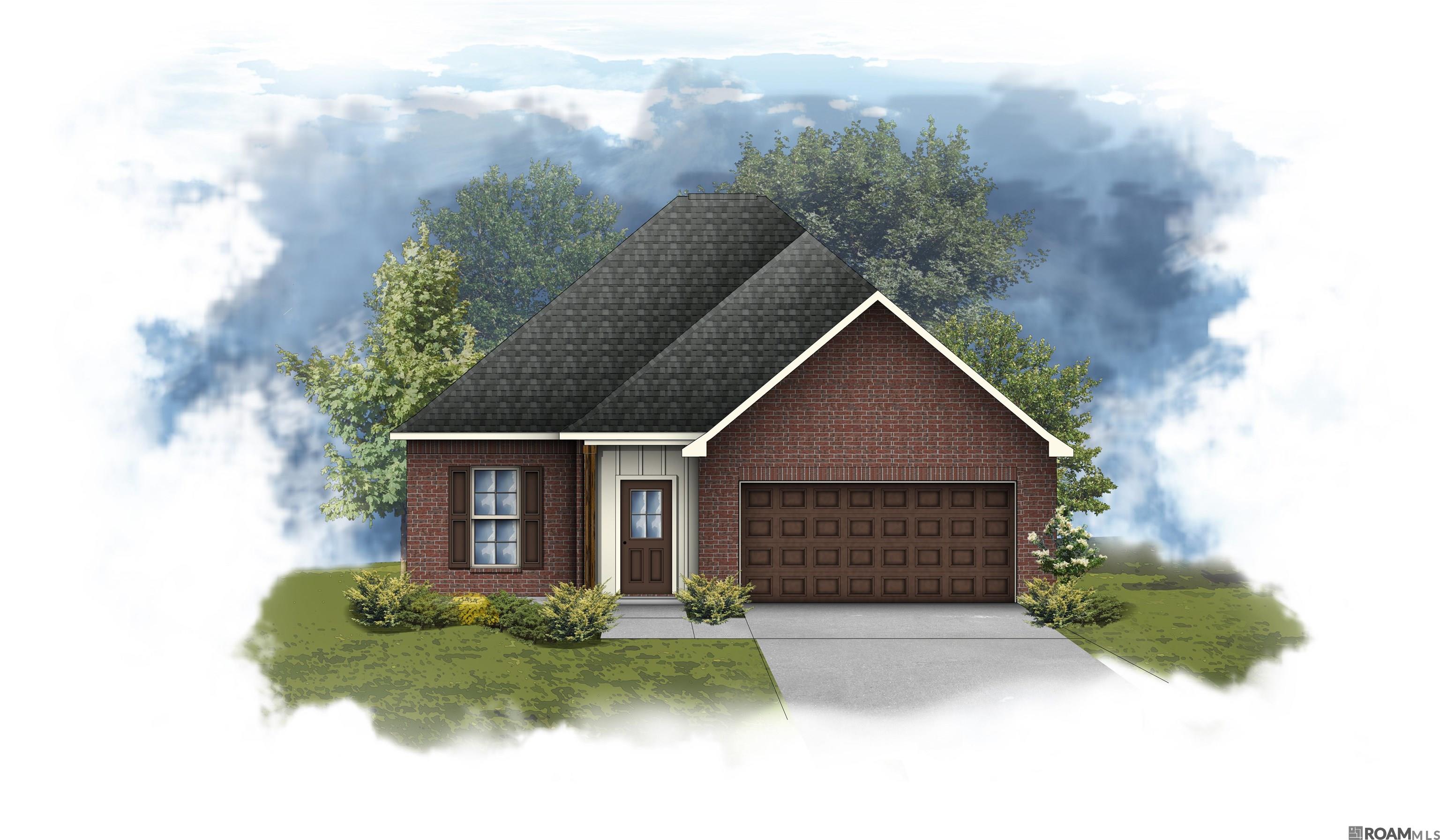 The DALTON IV G in Windermere Crossing community offers a 3 bedroom, 2 full bathroom, open design.  The community is situated in the heart of Gonzales, tucked away and surrounded by woods. It offers peaceful living with shopping and dining just minutes away.  Community features include sidewalks and a pond.    Upgrades for this home include luxury vinyl plank flooring in the bedrooms and primary closet, quartz countertops throughout, undermount cabinet lighting, a gas fireplace with a quartz profile, and more!    Features:  double vanity, garden tub, separate shower, and 2 walk-in closets in the primary suite, walk-in closets in bedrooms 2 and 3, a kitchen island overlooking the dining area, spacious walk-in pantry, covered rear patio, recessed can lighting, undermount sinks, cabinet hardware throughout, ceiling fans in the living room and primary bedroom are standard, framed mirrors in all bathrooms, smart connect wi-fi thermostat, smoke and carbon monoxide detectors, post tension slab, automatic garage door with 2 remotes, landscaping, architectural 30-year shingles, flood lights, and more!    Energy Efficient Features:  a tankless gas water heater, a kitchen appliance package, low E tilt-in windows, and more!
