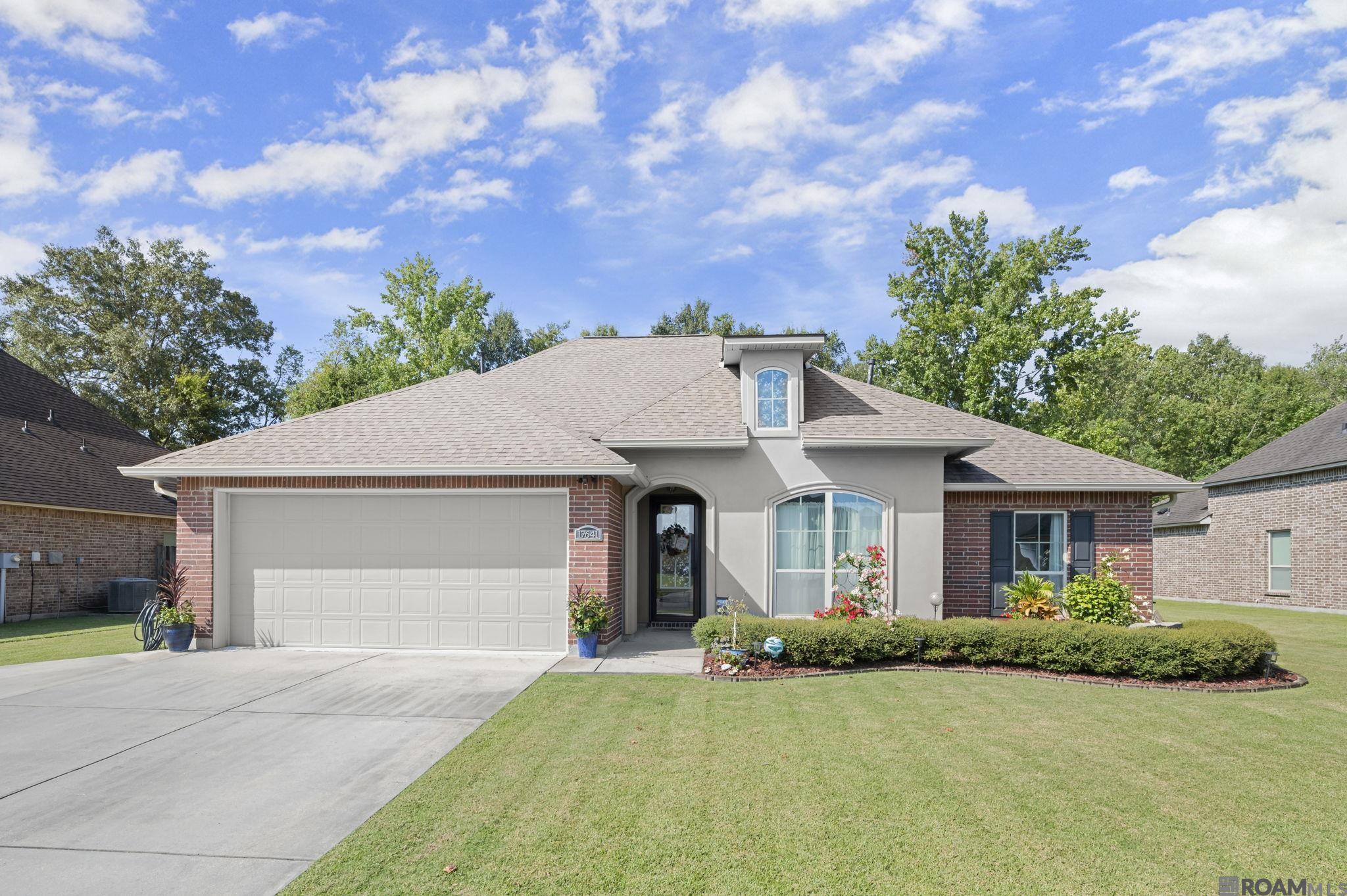 You’re going to want to call this gorgeous split, open floor plan your new HOME! Step inside and you’ll be greeted by a bright and airy living area with vaulted ceilings, a cozy fireplace, and beautiful wood flooring that flows right into the dining and kitchen spaces. The open layout is perfect whether you’re entertaining friends or just enjoying a laid-back night in. The kitchen is a dream—hello island, breakfast bar, solid-surface counters, tile backsplash, flat-top stove, wall oven, built-in microwave, dishwasher, pantry… basically, it’s ready for all your cooking (or takeout) adventures. Your private master suite is tucked away on its own, featuring double walk-in closets, a double vanity, stand-up shower, oversized soaking tub, and a water closet. Total relaxation vibes. Out back? A large covered patio that’s perfect for weekend hangouts, grilling, or just lounging while your guests splash in the above-ground pool with deck. It’s basically a built-in staycation spot! And bonus—this friendly neighborhood comes with awesome perks like a playground and a community pool. Come see it, fall in love, and make it yours.